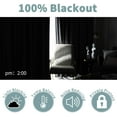 thumbnail image 4 of Thermal Insulated 100% Blackout Curtains For Bedroom With Black Liner, Double Layer Full Room Darkening Noise Reducing Grommet Curtain(2 Panels), 4 of 4