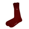 thumbnail image 6 of Biz Dots Men's Polka Dot Premium Dress Socks Burgundy Love Sock Company, 6 of 8