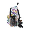thumbnail image 4 of FORMRS School Backpack with Front Zippered Pocket 12" Student Travel Daypack, Purple Wildflower Pattern, 4 of 6