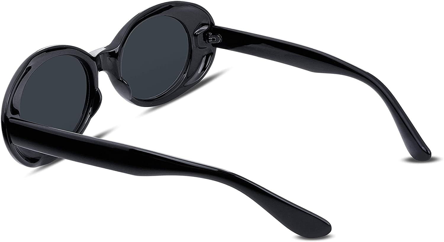 lærling importere Gravere FEISEDY Black Clout Goggles Sunglasses Women Men Retro Oval Sunglasses  B2253 - Walmart.com