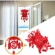 thumbnail image 2 of 2 faroles decorativos de estilo chino no tejido para el Festival de Primavera, color rojo, 2 of 6