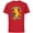 Red, variant on The Simpsons Soccer Bart Simpson Springfield United - Short Sleeve Cotton T-Shirt for Adults - Customized-Black