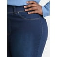 thumbnail image 5 of (2 pack) Terra & Sky Women's Plus High Rise Skinny Jegging, 28" Inseam, Sizes 0X-4X, 5 of 6