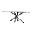 thumbnail image 2 of Mesa De Comedor Tivoli Nickel Grey Mobica, de metal y cerámica con estilo moderno en color blanco, 200 x 100cm, 2 of 5