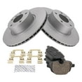 thumbnail image 2 of TRQ Rear Brake Pad & Rotor Kit Brake Pads Brake Rotor Ceramic Premium G-Coated Fits Select 2011-2016 BMW X3 2015-2016 X4, 2 of 6