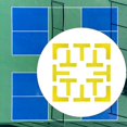 thumbnail image 1 of Kit de marcadores de cancha de pickleball, marcador de líneas de cancha, regalo, césped, patio, multiusos, configuración rápida, juego de marcado de Amarillo, 1 of 8