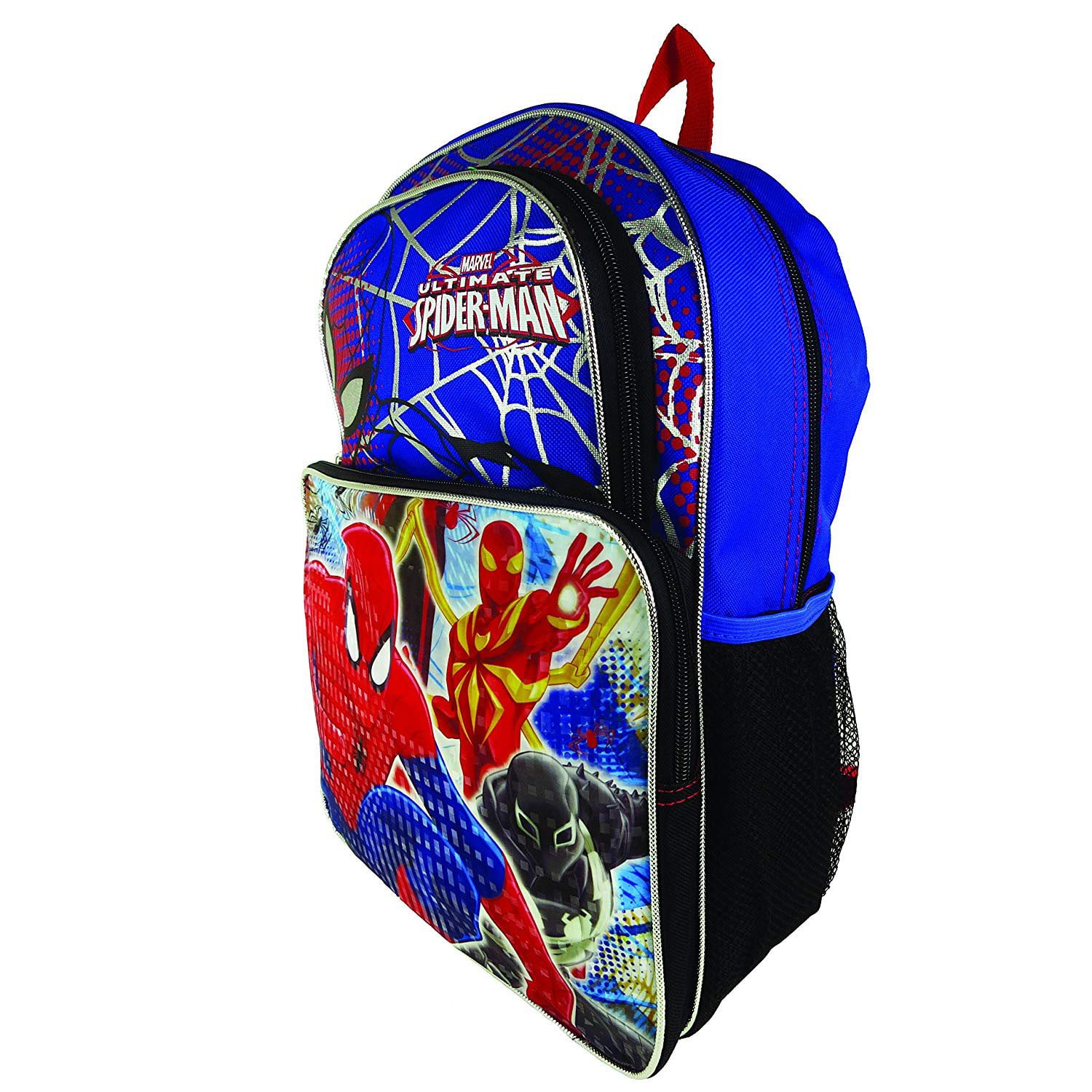 Spiderman Backpack School Bag Travel Gym Sports Boys Marvel Ultimate Black Blue