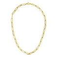 thumbnail image 2 of Jewelstop 14K Gold 30" Yellow Finish 6.1mm Polished Oval Cable Bracelet with Lobster Clasp (18 IN), 2 of 5