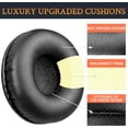 thumbnail image 4 of SOULWIT 50mm Ear Pads Cushions Replacement for Plantronics HW111N/HW251N/HW261NC/HW510/HW520, H251N/H261N/H351N/H361N, Earpads for Savi W410/W420/W710/W720, Audio 310/345/478/487/626/628 - Black, 4 of 6