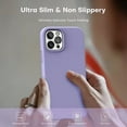 thumbnail image 3 of Silicone Case Designed for Apple iPhone 11 Pro Liquid Silicone Case, 3 in 1 Bundle Phone Case with Clear Tempered Glass and Camera Lens Shockproof Case for Apple iPhone 11 Pro,Purple, 3 of 7