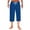 Blue, variant on XuJwPNcy Men's Capri Pajama Pants Thin Breathable Pj Bottoms Drawstring Solid Color Sleep Capris Lounge Pants Sleepwear
