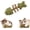 Green, variant on Catnip Silvervine Chew, Natural Fishbone Chew Toy for Cats, Fishbone-Shaped Dental Chew for Licking, Pawing, Boredom Relief and Enrichment (1 pc Type C)