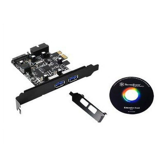 SilverStone EC04-E - USB adapter - PCIe 2.0 low profile - USB, USB 2.0, USB 3.0