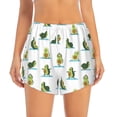 thumbnail image 4 of Lsque Cute Avocado Yoga Printed Women's Running Shorts with Liner Pockets,Elastic Quick Dry Workout Athletic Gym Yoga Shorts,Womens High Waist Shorts-XX-Large, 4 of 9