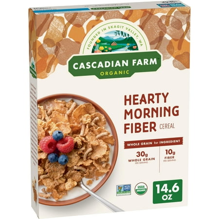 Pack of 2 - Cascadian Farm Organic Hearty Morning Fiber Cereal 14.6 oz
