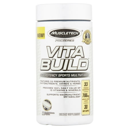 MuscleTech Vita Build High-Potency Sports Multi Vitamin Dietary Supplement 60 pills