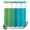 Blue, variant on No Hook Shower Curtain, Green Blue Ombre Striped Shower Curtains for Bathroom with See Through Top Window, Modern Color Vertical Waterproof & Washable Bath Curtain Long 72"x78"