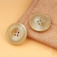 thumbnail image 2 of BUYISI 1 Pcs Resin Button Shirts, Hand-Sewn Four-Eye Button Jackets, Suits Khaki, 2 of 5