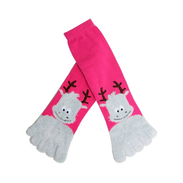 Download ToeSox - Animal Design Fuzzy Cozy Long Toe Socks - Walmart ...