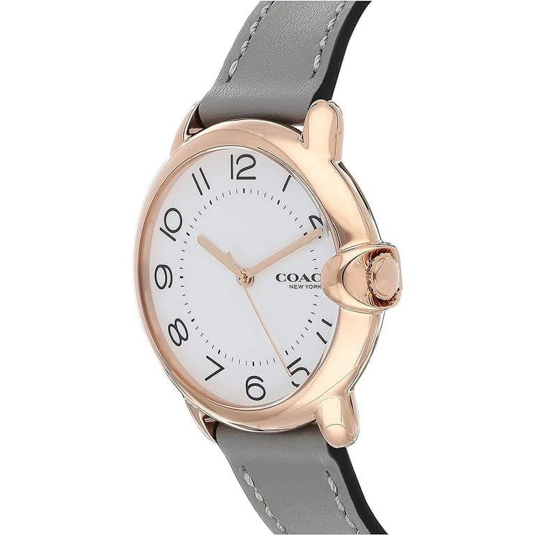 Coach 14503611 Arden Ivory White/Rose Gold Tone Dial Grey 