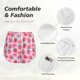 thumbnail image 4 of Balery Haear Strawberry Pantalones cortos deportivos para mujer con forro y dos bolsillos, elásticos, para entrenamiento, gimnasio, yoga-X-Large, 4 of 7