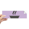 thumbnail image 1 of Autocollant Pare-Chocs Rectangulaire Motif Thé Chaud pour Fenêtre de Carnet, 1 of 1
