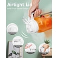 thumbnail image 7 of VA1KENE Glass Pitcher 64 oz Mason Jar Pitcher with Lid and Spout Leakproof for Drinks Juice Coffee Milk Tea White, 7 of 7
