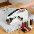 thumbnail image 4 of Mini Sewing Machine Portable Handheld Electric Stitching Tool 2.2 lbs Dual Speed Adjustment with Foot Pedal for Household Repairs and DIY Fabric Crafts, 4 of 9