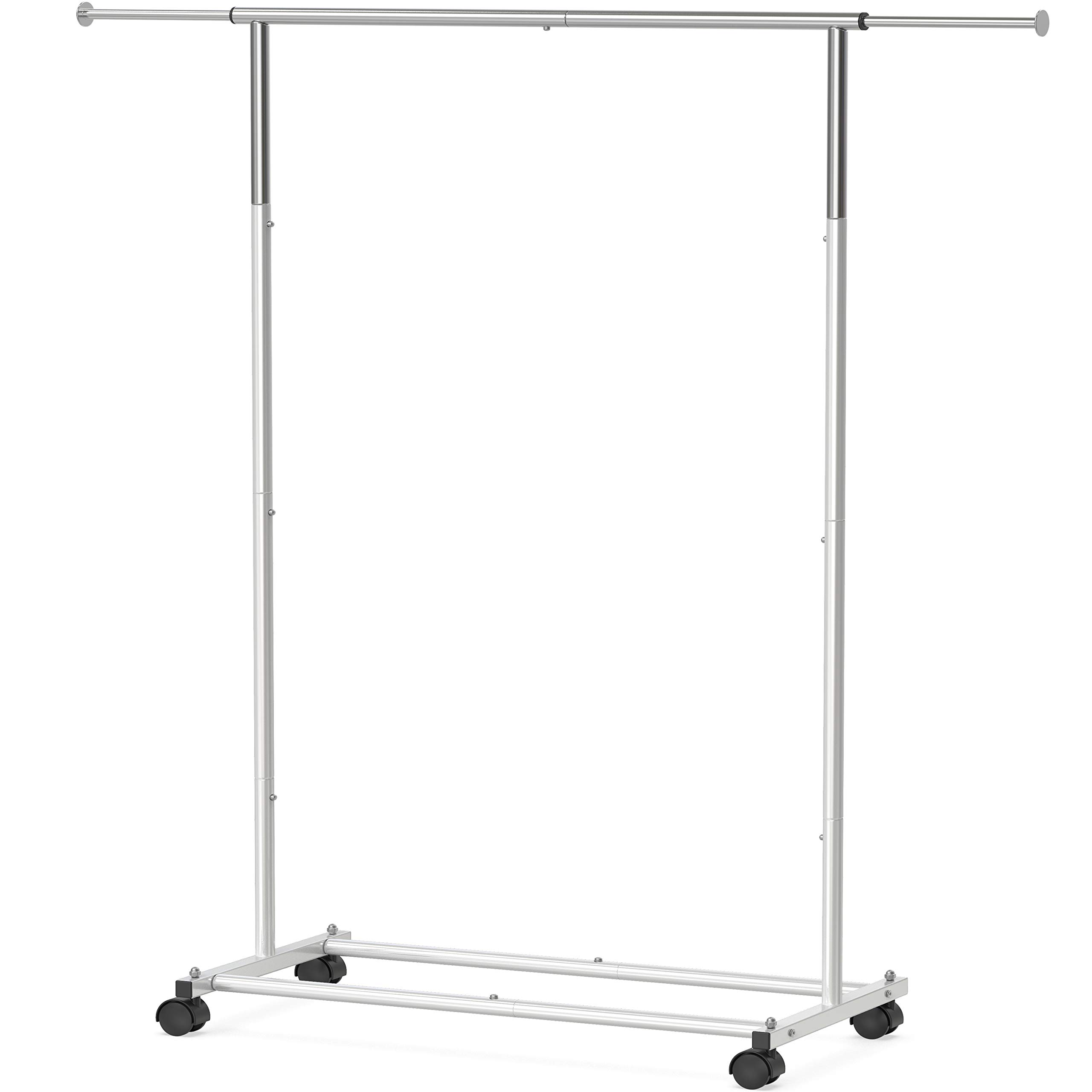 Simple Houseware Standard Rod Clothing Garment Rack, Silver - Walmart.com