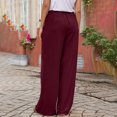 thumbnail image 4 of Viadha Trousers Pants for Women Casual Pockets Elastic Waist Pants Loose Long Trousers Pants Trousers Pants for Women, 4 of 8