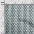 thumbnail image 2 of oneOone Cotton Jersey Turquoise Green Fabric Asian Paisley Quilting Supplies Print Sewing Fabric By The Yard 58 Inch Wide, 2 of 5
