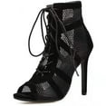 thumbnail image 2 of Sandalias de mujer de moda Minnieouse Sandalias transpirables Negro 36 Type2 NO2, 2 of 6