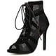 thumbnail image 2 of Sonducket Elegantes sandalias de tacón alto para mujer Juego de moda Sandalias de mujer flexibles Negro 38 Type2 NO2, 2 of 6