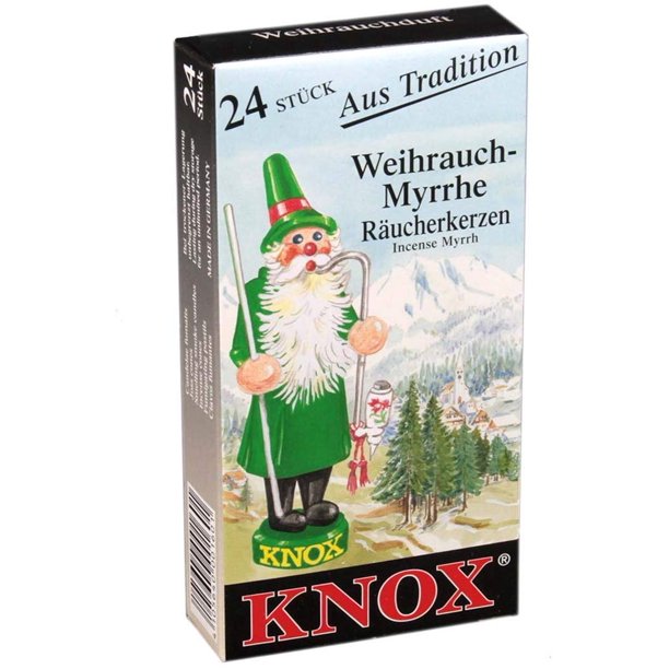 Knox Christmas Myrrh German Incense Cones Made in Germany for Christmas
