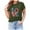 Army Green, variant on OAVQHLG3B 4th of July Outfits for Women American Flag T Shirt O-Neck Print Tops T-shirt Short Sleeve Casual Blouse