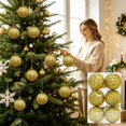 thumbnail image 2 of 6Pcs Christmas Ball Ornaments Set, 2.36 Inch Shatterproof Plastic Xmas Tree Baubles, Holiday Hanging Decor for Christmas Tree Wreath Party, 2 of 9