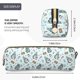 thumbnail image 3 of Easygdp Winter Wonderland Light Blue para Estuche de Lápices de Cuero, Estuche de Papelería de Cuero, Estuche de Gran Capacidad con Cremallera, 3 of 7