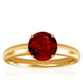 thumbnail image 1 of GemsNY July Birthstone - Traditional Round Ruby Solitaire Ring (Grade - AAAA | 1.05cts.), 1 of 4