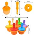 thumbnail image 4 of Moho y Agrave; Helados, Mejillones Esquimales De Silicona, Helados Y Agrave; Agua, Moldes De Paletas De Bricolaje Reutilizables,11 Feliz Sencillez, 4 of 5
