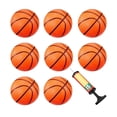 thumbnail image 1 of Pelotas De Baloncesto Pequeñas, Pelotas De Baloncesto, Juguetes De Baloncesto Para Piscina Con Bomba De Inflado Para Playa, Piscina, Deportes, Juegos, Suministros Para Fiestas 8 Uds. Inevent FN002223-00, 1 of 6