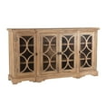 thumbnail image 4 of World Interiors Pengrove 75" Mango Wood/Glass Cabinet in Light Brown, 4 of 8
