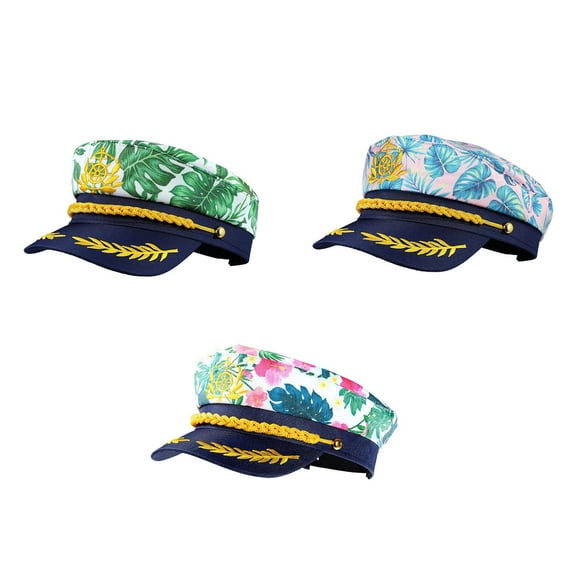 Adult Yacht Party Hat Bachelorettes Party Marine Hat Music Festival Dress Up Hat Captain Hat Halloween Props
