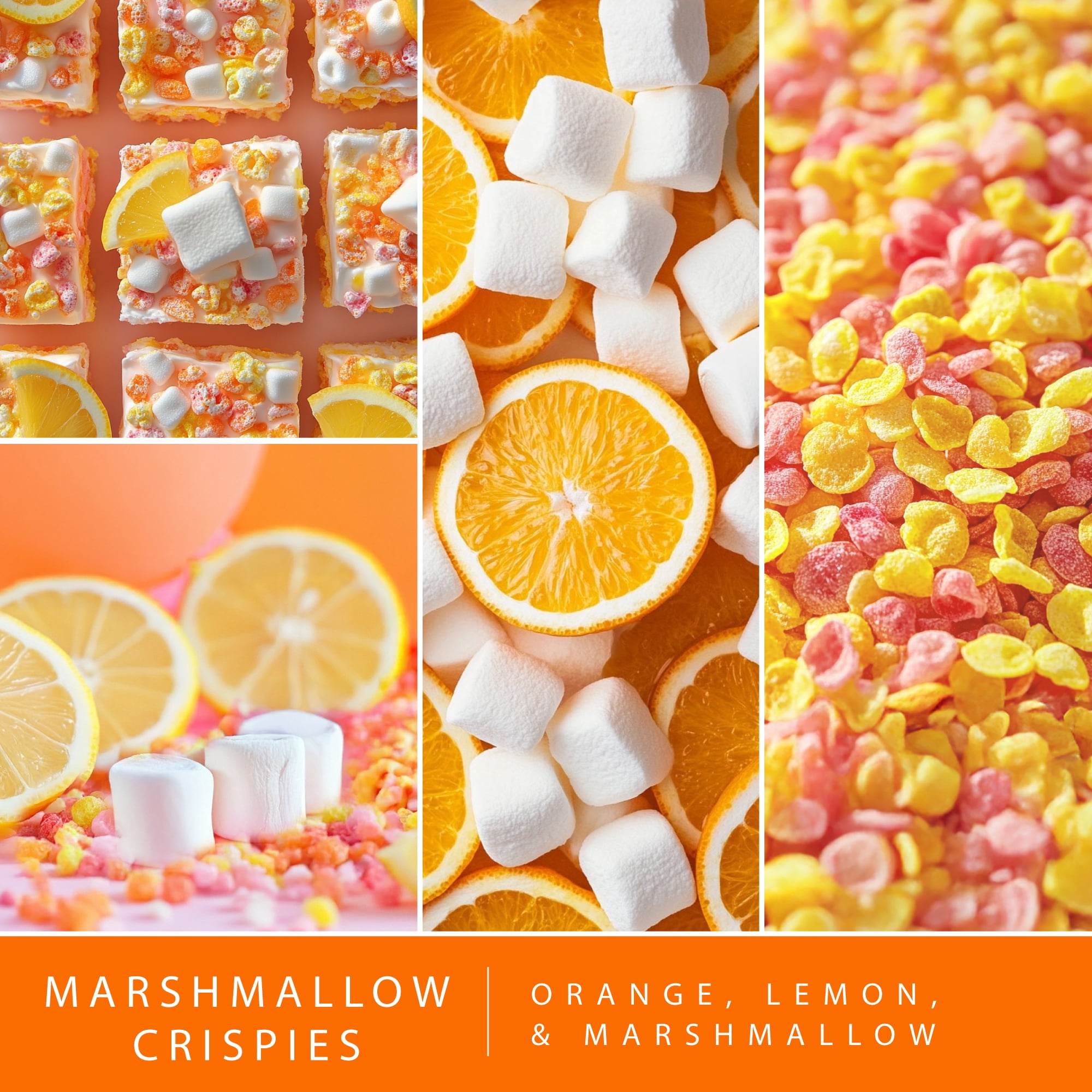 (5 pack) Scentsationals Marshmallow Crispies Wax Melts 2.5oz (6-Cubes)