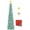 Aqua Blue, variant on 5FT Pop Up Christmas Tree with Lighted Top Star, Collapsible Pencil Tree | 2-Color Top Star, Easy Assembly, Green PVC Tinsel, 8 Modes, 6H Timer