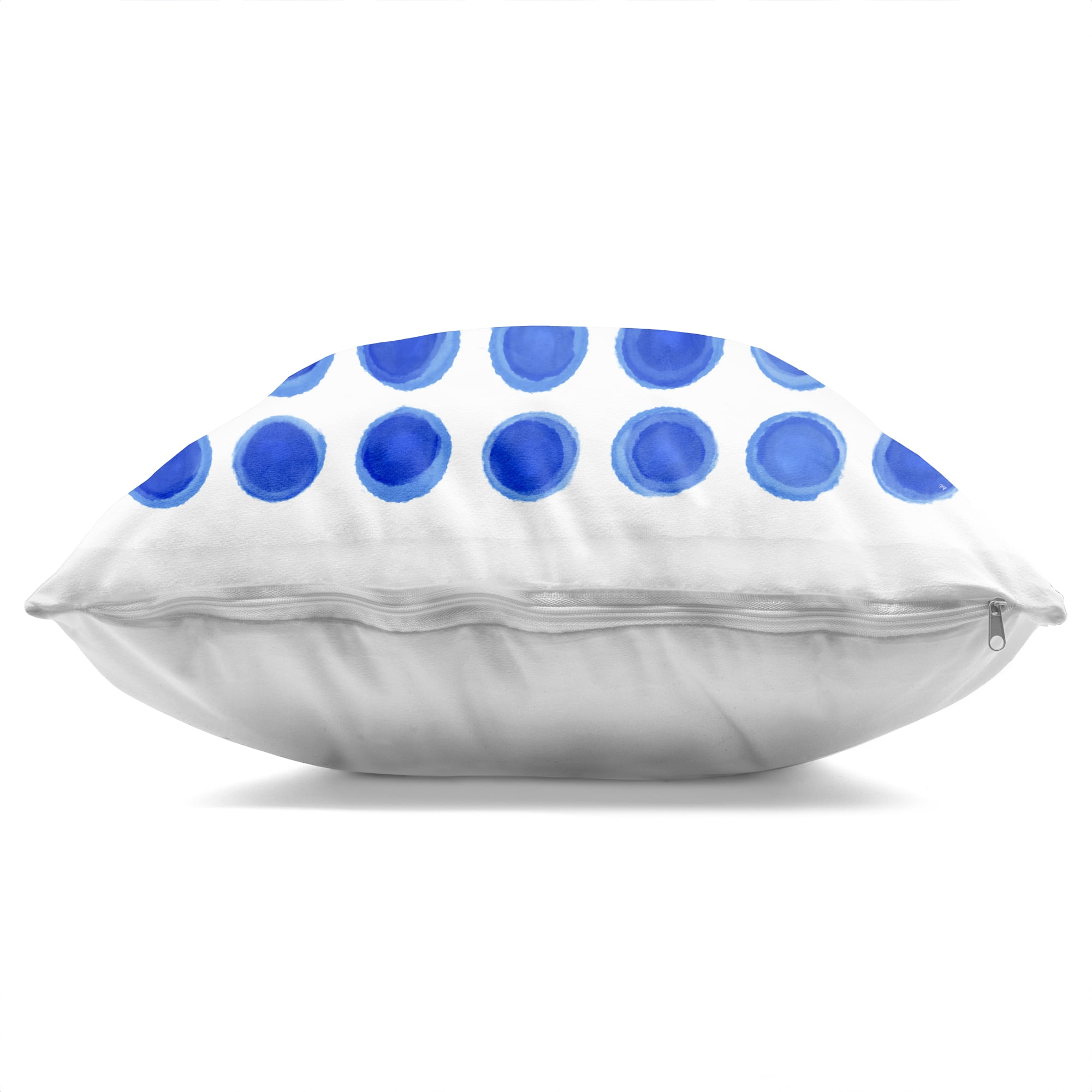 Stupell Industries Blue Dots Uniform Pattern Decorative Printed Throw Pillow, design by Martina Pavlova, 18 x 7 x 18