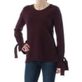 thumbnail image 4 of bar III Womens High-Low Pullover Sweater, Purple, X-Small, 4 of 4