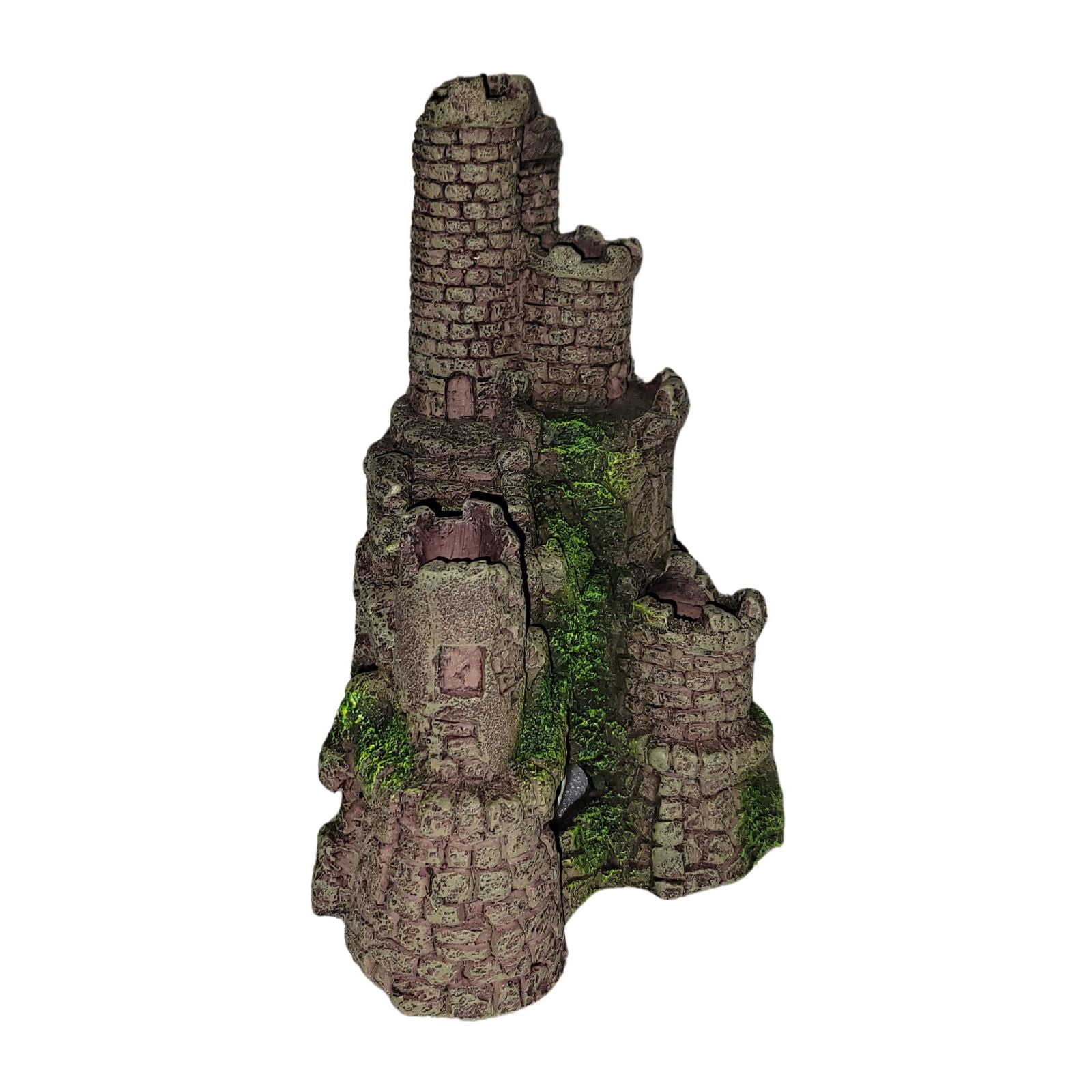 Underwater Treasures Large Artificial Stone Fortress Aquarium Decor, Gray