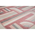 thumbnail image 5 of Elizabeth Sutton VE15D At First Blush Geometric Modern Burgundy Area Rug, 2'0" x 4'0", 5 of 6