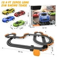 Wupuaait Electric Cars Race Track Set with 4 HighSpeed Slot Cars Dual