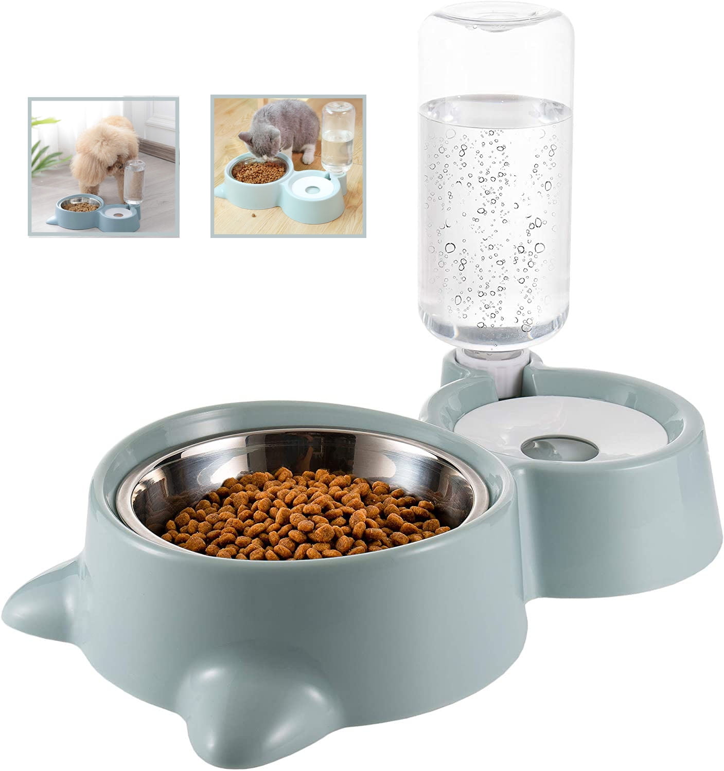 double pet feeder